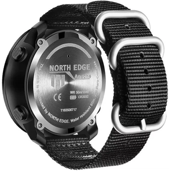Тканинний ремінець North Edge Desert чорний розмір 22