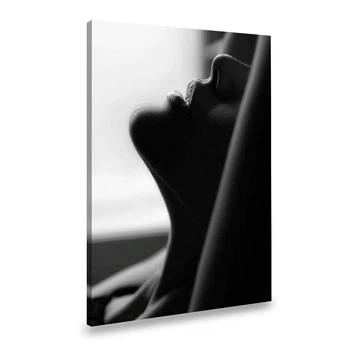 Картина на холсте Девушка с соблазнительными губами 120x80 см (66ero_XL)