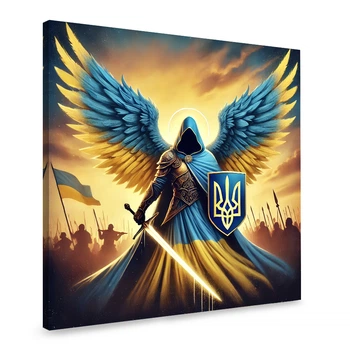 Картина на холстеАнгел Украины 50x50 см (81ai)