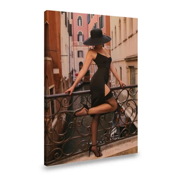 Картина на холсте Девушка в красивом наряде 120x80 см (49ero_XL)