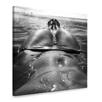 Картина на холстеДевушка в воде 80x80 см (78ero)