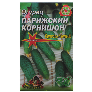 Насіння Огірок Паризький корнішон ранньостиглий 3 г великий пакет