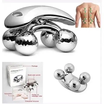 Массажер для тела 4D Massager роликовый лифтинговый массажер 15 х 12 х 9 см вес 267 г нержавеющая сталь