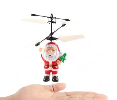 Летающая игрушка Flying Santa Дед Мороз аккумулятор 3.7 В 75 мАч время зарядки 20-30 минут