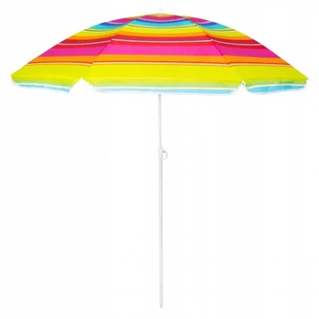 Зонт пляжный усиленный с наклоном Umbrella Best солнцезащитный с креплением спиц для дома дачи пляжа от солнца и дождя 180см
