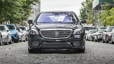 Бампер передній S65 AMG (2018-restyling) для Mercedes S-class W222, Бампер для Mercedes S-class W222
