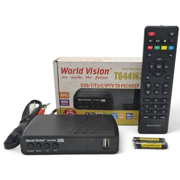 Ефірний приймач T2 World Vision T644M2 FM