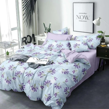 Комплект постільної білизни Sweet-Dream Лаванда нова 180 х 215 см двоспальний фіолетовий