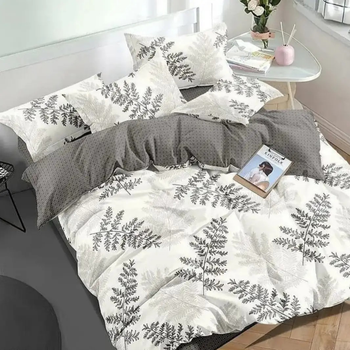 Комплект постільної білизни Sweet-Dream Адіантум 200 х 215 см євро білий