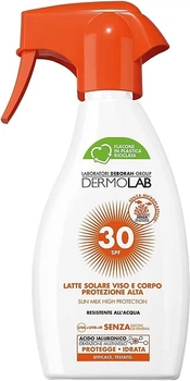 Сонцезахисне молочко для обличчя та тіла SPF 30 - Dermolab Latte Solare 250ml (250ml) (1277680-2003860921-2)