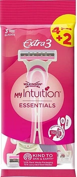 Одноразовые станки, 4 + 2 шт. - Wilkinson Sword Extra 3 My Intuition Essentials 6шт (1202419-294627471-2)