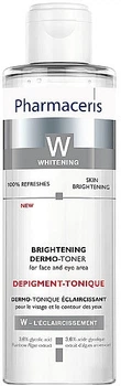 Освітлювальний дермотонер для обличчя та області навколо очей - Pharmaceris W Brightening Dermo-Toner 200ml (200ml) (1279201-1168401335-2)