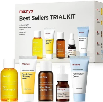 Набор средств по уходу за кожей - Manyo Best Sellers Trial Kit (f/oil/mini/55ml + f/f/mini/20ml + f/comp/mini/12ml + toner/30ml + cr/mini/20ml) Набор средств по уходу за кожей (1279798-155841434-2)