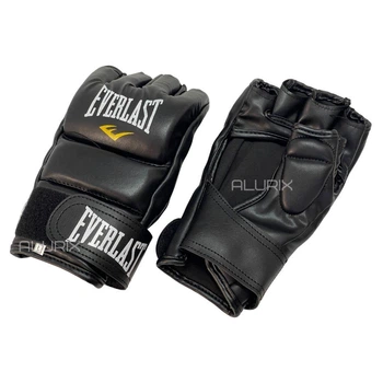 Перчатки Everlast для смешанных единоборств из экокожи M черные
