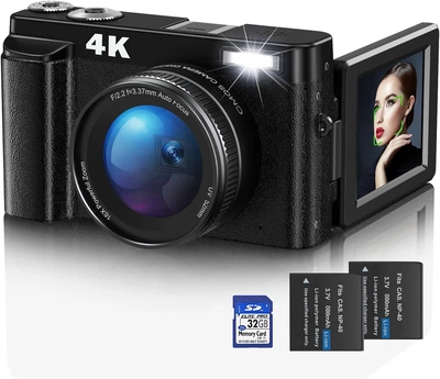 Фотоаппарат Duluvulu DC101 48Мп / CMOS / 4K 30fps / 16Х зум / Черный Б/В b1