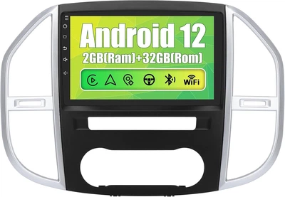 Штатная автомагнитола Awesafe / для Mercedes Benz Vito (2014-2020) / 10.1" / Сенсорная / 2/32Гб / Android 10 / Apple CarPlay / Android Auto / Wi-Fi / GPS / Bluetooth / DAB+ / 2DIN Б/В b3