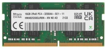 RAM Hynix 16GB DDR4 SO-DIMM 3200MHz 2Rx8, Non-ECC, 1.2V для ноутбука (HMA82GS6DJR8N-XN)