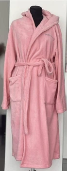 Халат із капюшоном рожевий, довгий. Mary kay, L/XL