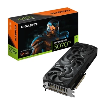 Видеокарта GeForce RTX 5070 Ti 16 ГБ GDDR7 PCI-Express 5.0 Windforce черная