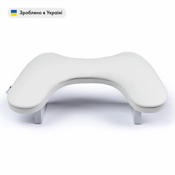 Манікюрна підставка для рук ортопедична (Підлокітник) ECO STAND BUTTERFLY на ніжках, білий