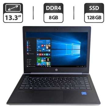 Ультрабук Б-класс HP ProBook 430 G5 / 13.3" (1366x768) TN / Intel Pentium 4415U (2 (4) ядра по 2.3 GHz) / 8 GB DDR4 / 128 GB SSD / Intel UHD Graphics 610 / WebCam б/у