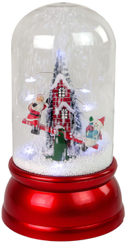 Снігова куля Lean Toys Святий Миколай червоний 18x32 см (12643) (5905214976767)