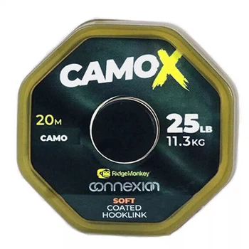 Поводковый материал RidgeMonkey Connexion CamoX Soft Coated Hooklink 20m 25lb/11.3kg (1013-9168.03.08)