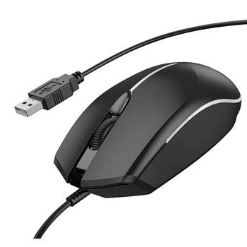 Мышь проводная BOROFONE BG10, Black, Box