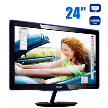 Монитор Philips 247E3LSU00 / 24" (1920x1080) TN / DVI, VGA б/у