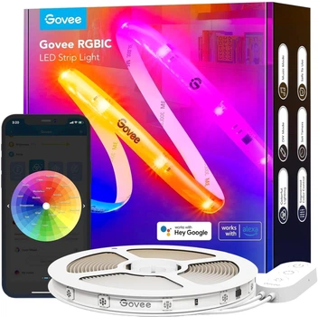 Taśma LED inteligentna Govee H612C Strip Light S z powłoką ochronną, 10 m, RGBICW, WI-FI/Bluetooth Biała (H612CCD1)