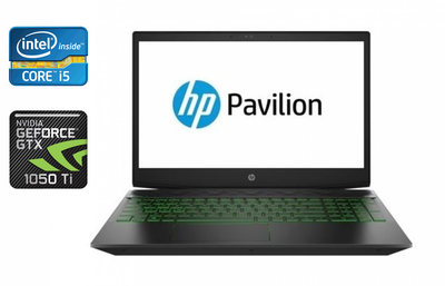 Ігровий ноутбук Б-клас HP Pavilion Gaming 15-cx0056wm / 15.6" (1920x1080) IPS / Intel Core i5-8300H (4 (8) ядра по 2.3 - 4.0 GHz) / 16 GB DDR4 / 512 GB SSD / nVidia Geforce GTX 1050 Ti, 4 GB GDDR5, 128-bit / WebCam / HDMI б/в