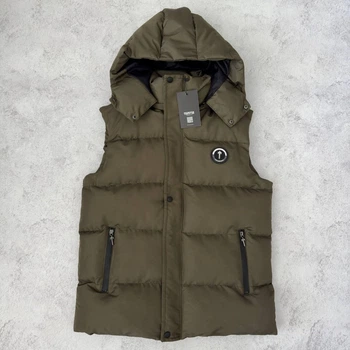 Спортивный мужской жилет хаки с капюшоном 2XL hark-1179