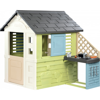 Игровой домик Smoby Life Радужный с летней кухней и аксессуарами (7600810738)