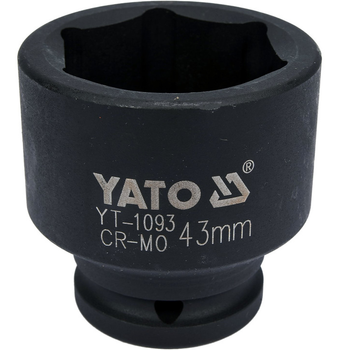 Головка торцева ударна YATO шестигранна 3/4" 43 мм (YT-1093)