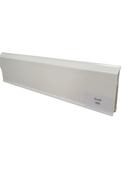 Плінтус ПВХ 70мм Grun Holz 2500*70*20мм Білий мат 000