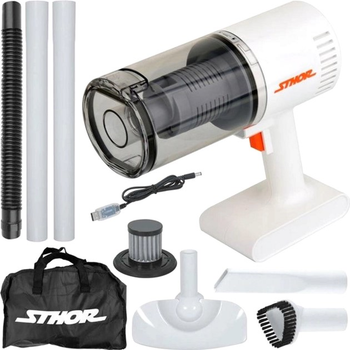 Odkurzacz samochodowy Sthor bezprzewodowy podłogowy Li-Ion 100 W (82954) (5906083066375)