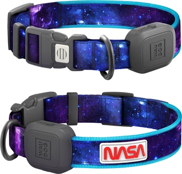 Ошейник для собак с подсветкой WAUDOG LED NASA21 Type-C M-L Ш 25 мм Дл 41-62 см (273-0148collar)