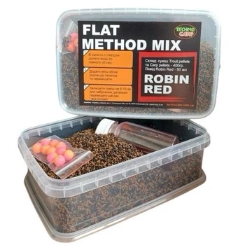Пеллетс Flat Method Mix Robin Red 400g + Liquid арт 80739