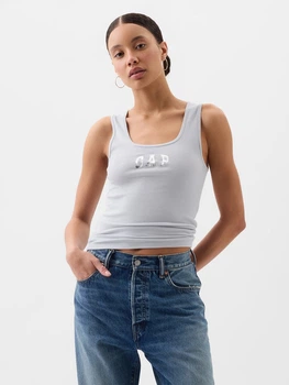 Женская майка Gap (4826241296610) Logo Ribbed Tank Top XS серая
