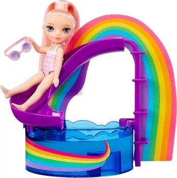 Игровой набор Рейнбоу Хай День у бассейна с куклой Блаш Rainbow High Littles Pool Day doll Blush