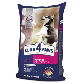 Сухой корм для щенков всех пород Club 4 Paws с курицей 14 кг B4530101