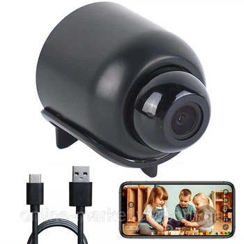 Мини камера WiFi X5 Mini 1080P с ночным видением и датчиком движения (6598-4438)