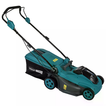 Акумуляторна газонокосарка PROFI-TEC EcoCut 43 Lite (40 В (2×20 В), безщітковий двигун, ширина 430 мм, висота 25 – 75 мм, травозбірник 40 л) без АКБ та ЗП, коробка, заглушка для мульчування (007051)