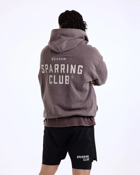 Худі BOXRAW Sparring Club Oversized L Коричневе