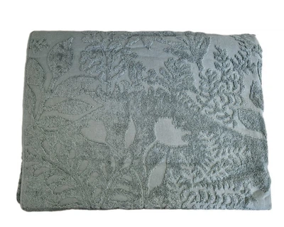 Простынь махровая жаккардовая Parisa Home Premium 200х220 плотность 470 г/м2 изумрудная