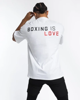 Футболка BOXRAW Boxing is Love Oversized L Біла