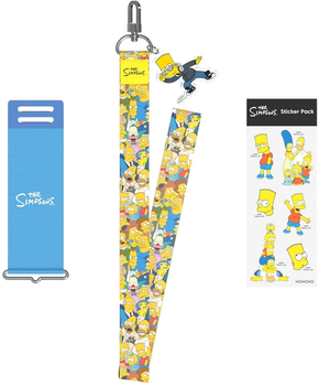 Ремінець Samsung The Simpsons Silicone with Strap до Galaxy Z Flip 3 Blue (GP-TOF711HODLW)