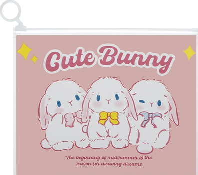 Косметичка CS1168 прозрачная, детская "Cute Bunny" - Cosmo Shop (1319497-27394009)