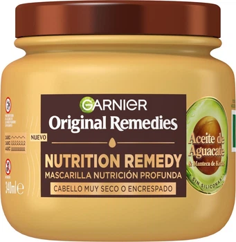 Ультраживильна маска для кучерявого волосся Hair Remedy з олією авокадо та маслом ши Garnier Ultra Dolce Olio di Avocado e Burro di Karité maschera nutriente per capelli secchi 340 мл