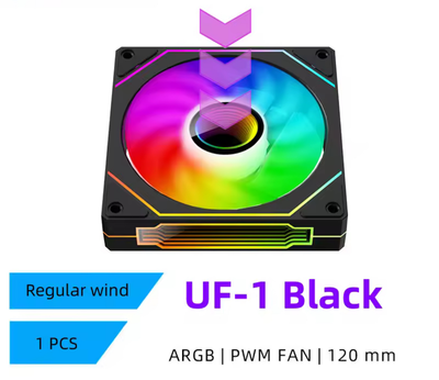 Вентилятор UPSIREN UF-1 PRISM 4 PRO ARGB BLACK (UF-1 PRISM 4 PRO BLACK REGULAR)